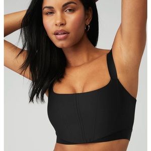 Alo Airlift Corset Bra Black Size Medium (Perfect condition)